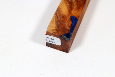 Pen Blank Hybridwood Yew Burl stabilized - HybrWo4035