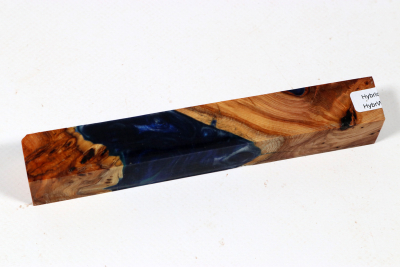 Pen Blank Hybridwood Yew Burl stabilized - HybrWo4058