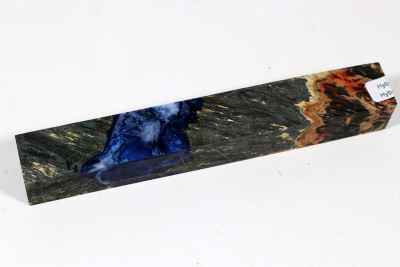 Pen Blank Hybridwood Eschenahorn Maser schwarz stabilisiert - HybrWo4037