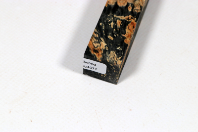 Pen Blank Hybridwood Eschenahorn Maser schwarz stabilisiert - HybrWo4077