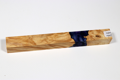 Pen Blank Hybridwood Box Elder Maple Burl stabilized - HybrWo3877