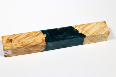 Pen Blank Hybridwood Box Elder Maple Burl stabilized - HybrWo3895