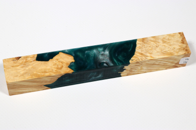 Pen Blank Hybridwood Box Elder Maple Burl stabilized - HybrWo3915