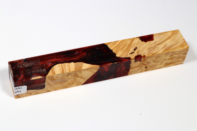 Pen Blank Hybridwood Box Elder Maple Burl stabilized - HybrWo3994