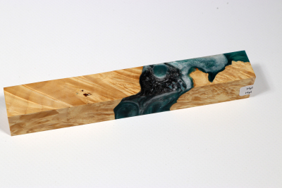 Pen Blank Hybridwood Box Elder Maple Burl stabilized - HybrWo4012