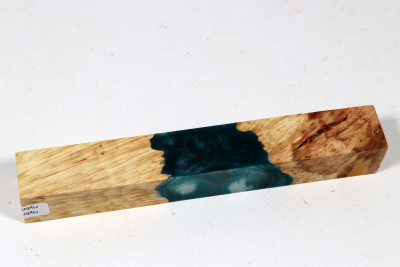 Pen Blank Hybridwood Box Elder Maple Burl stabilized - HybrWo4063