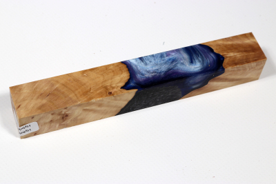 Pen Blank Hybridwood Hornbeam Burl stabilized - HybrWo3982