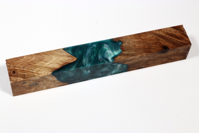 Pen Blank Hybridwood Walnut Burl stabilized - HybrWo3942