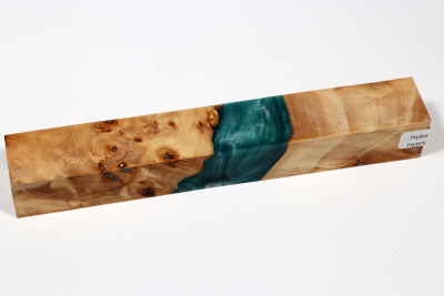 Pen Blank Hybridwood Poplar Burl stabilized - HybrWo3889