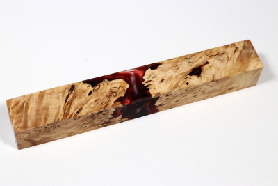 Pen Blank Hybridwood Horse Chestnut Burl stabilized - HybrWo3905