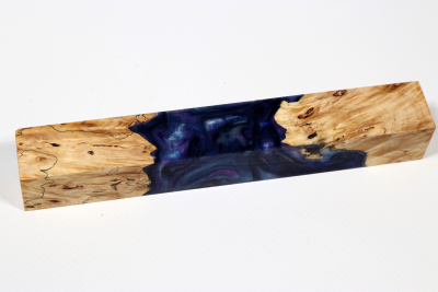 Pen Blank Hybridwood Horse Chestnut Burl stabilized - HybrWo3907