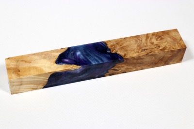 Pen Blank Hybridwood Horse Chestnut Burl stabilized - HybrWo3908