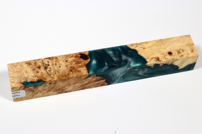 Pen Blank Hybridwood Horse Chestnut Burl stabilized - HybrWo3930