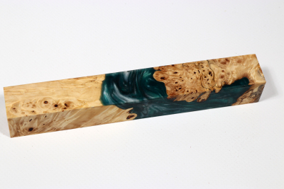 Pen Blank Hybridwood Horse Chestnut Burl stabilized - HybrWo3931