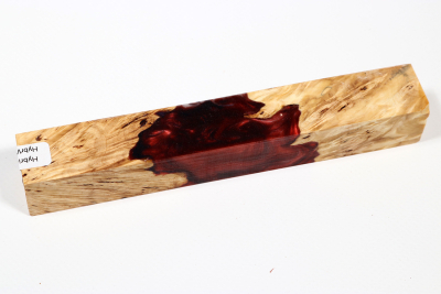 Pen Blank Hybridwood Horse Chestnut Burl stabilized - HybrWo3933