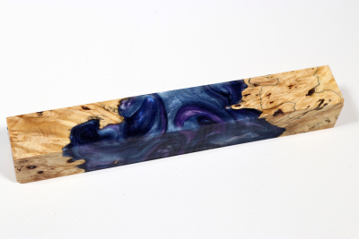 Pen Blank Hybridwood Horse Chestnut Burl stabilized - HybrWo3943