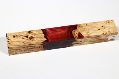 Pen Blank Hybridwood Horse Chestnut Burl stabilized - HybrWo3952