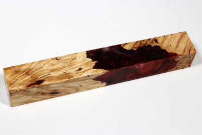 Pen Blank Hybridwood Horse Chestnut Burl stabilized - HybrWo3966