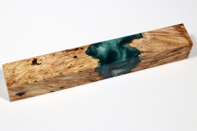 Pen Blank Hybridwood Horse Chestnut Burl stabilized - HybrWo3969