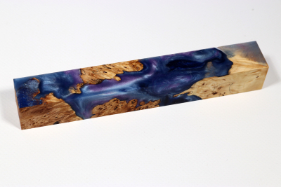 Pen Blank Hybridwood Horse Chestnut Burl stabilized - HybrWo3976