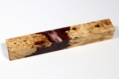 Pen Blank Hybridwood Horse Chestnut Burl stabilized - HybrWo4014