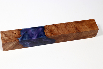 Pen Blank Hybridwood Elm Burl stabilized - HybrWo3888