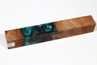 Pen Blank Hybridwood Elm Burl stabilized - HybrWo3912