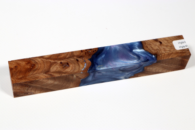Pen Blank Hybridwood Elm Burl stabilized - HybrWo3946