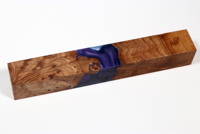 Pen Blank Hybridwood Elm Burl stabilized - HybrWo3965