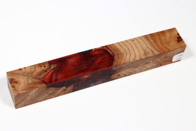 Pen Blank Hybridwood Elm Burl stabilized - HybrWo3967