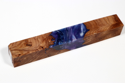 Pen Blank Hybridwood Elm Burl stabilized - HybrWo3968
