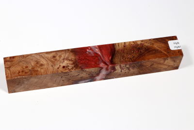 Pen Blank Hybridwood Elm Burl stabilized - HybrWo3989