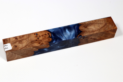 Pen Blank Hybridwood Elm Burl stabilized - HybrWo4005