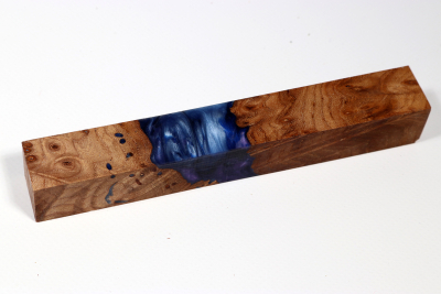 Pen Blank Hybridwood Elm Burl stabilized - HybrWo4015