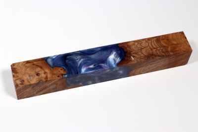 Pen Blank Hybridwood Elm Burl stabilized - HybrWo4019
