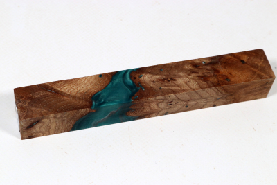 Pen Blank Hybridwood Rüster (Ulme) Maser stabilisiert - HybrWo4054