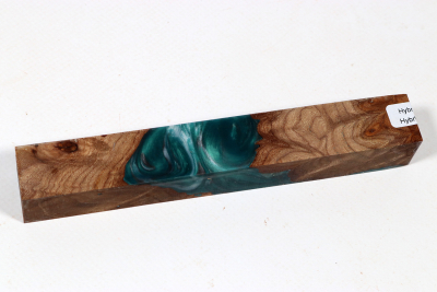 Pen Blank Hybridwood Rüster (Ulme) Maser stabilisiert - HybrWo4079