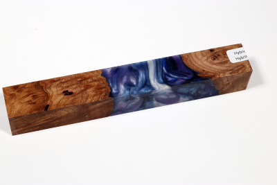 Pen Blank Hybridwood Japanese Pagoda Tree Burl stabilized - HybrWo3951