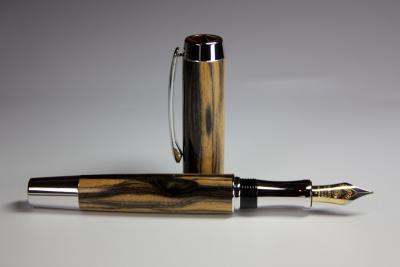 Pen Blank Royal white Ebony large