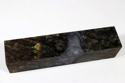 Peppermill Blank HybridWood Amboyna Burl stabilized - HybrW4021