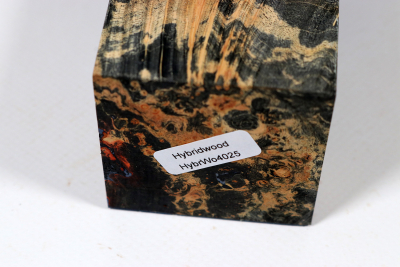 Peppermill Blank HybridWood Box Elder Burl stabilized - HybrW4025