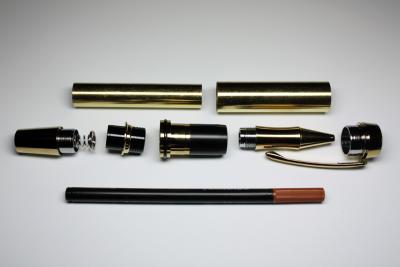 Gentleman Rollerball Pen Kit Titanium gold/black Chrome