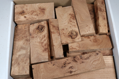 Assortment Box Goldsmith - Elm Burl  - Goldbox2260