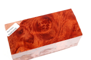 Red Resin Burl 115x52x52mm - Red...