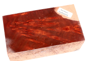 Block Red Resin Burl 123x67x57mm...