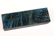 Messergriffblock Ahorn Maser blau stabilisiert - Stabi2888