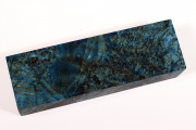 Messergriffblock Ahorn Maser blau stabilisiert - Stabi2895