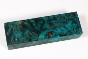 Knife Blank Amboyna Burl blue vs...