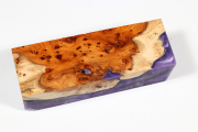 Knife Blank HybridWood Yew Burl ...