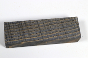 Knife Blank Ash curly anthracite...